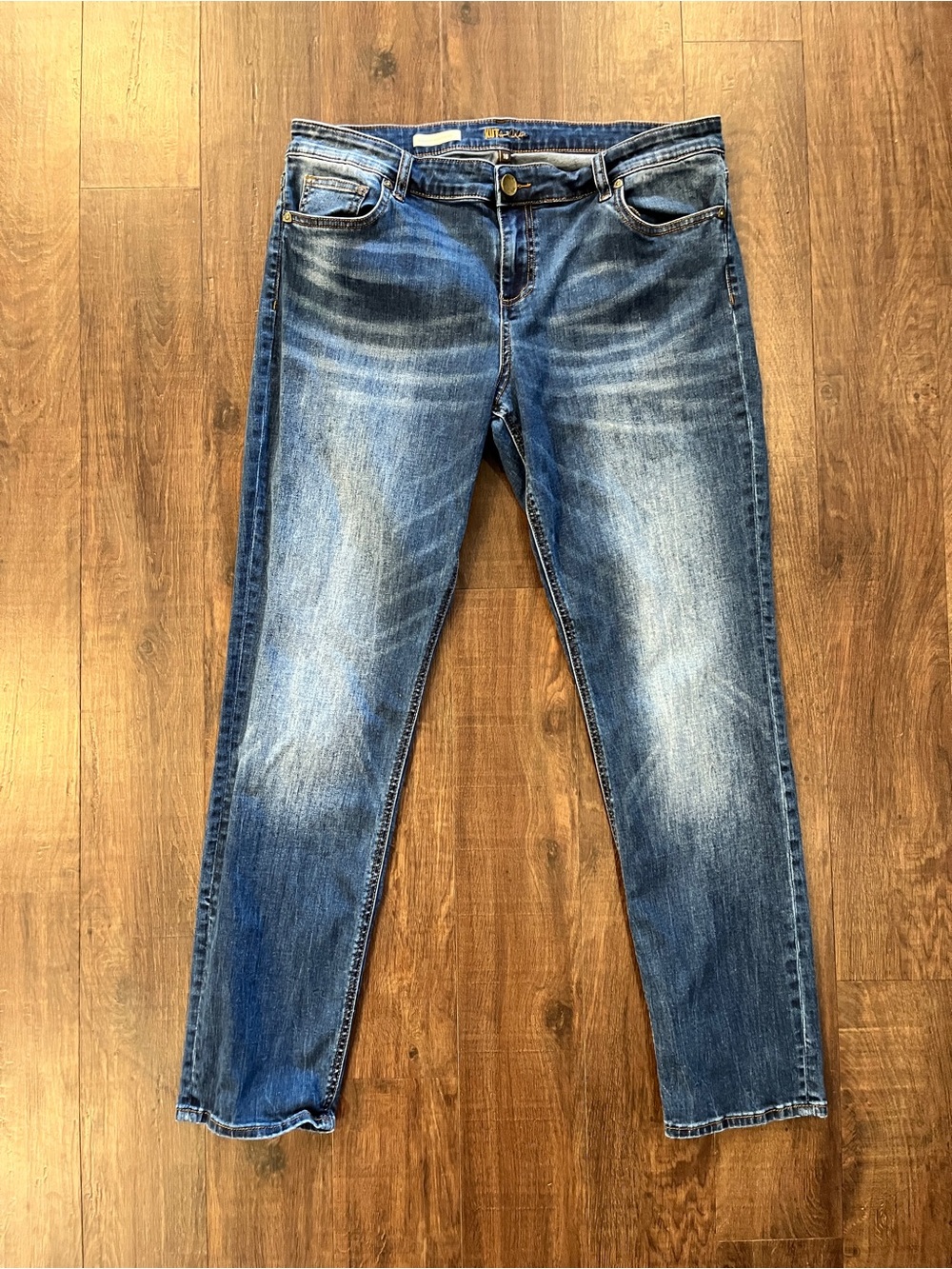 Kut From The Kloth Slouchy Boyfriend Jeans Womens Size 16 Medium Wash